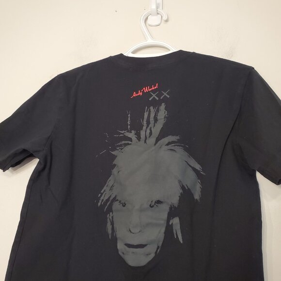 Uniqlo x Kaws x Andy Warhol graphic shirt black size XXS - Picture 4 of 6